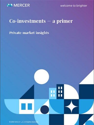 Cover of Co-investments - a primer. Private market insights. 2020