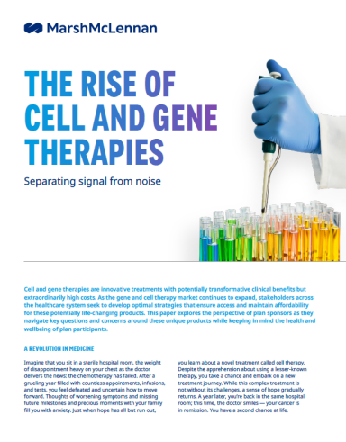 Should your plan include cell and gene therapies coverage?