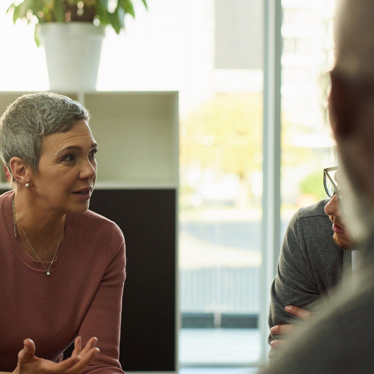 Shot of a group of businesspeople having a meeting in a modern office