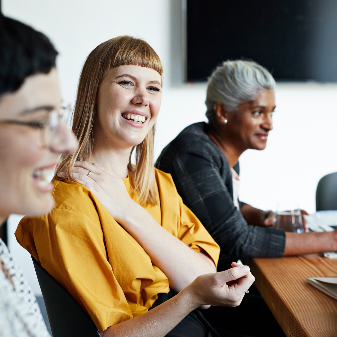 Women professionals team meeting